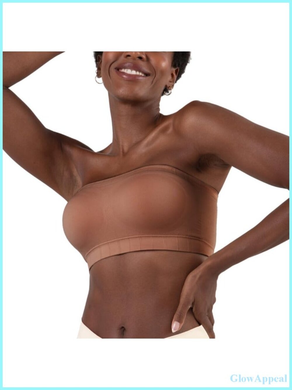 Wireless Strapless Bandeau Bra, Convertible Straps, Seamless Tube Top